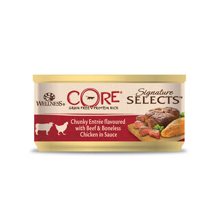  Wellness Core Chunky carne y pollo lata para gatos