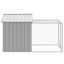 vidaXL Gallinero con corral acero galvanizado gris claro 117x609x123cm, , large indicador imagen numero 23
