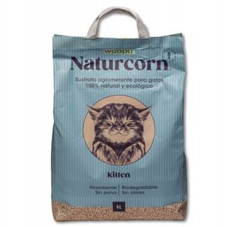 Wuapu naturcorn Kitten arena natural de maiz para gatos