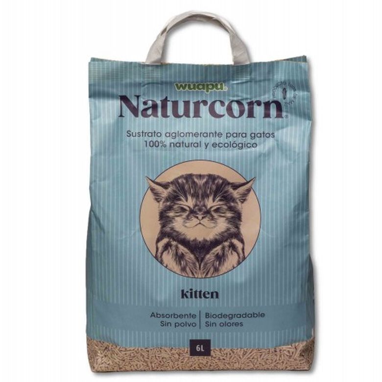 Wuapu naturcorn Kitten arena natural de maiz para gatos thumbnail