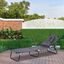 Outsunny Tumbona Plegable con Respaldo Regulable en 4 Posiciones Tumbona de Jardín con Almohada Marco de Acero y Tela Oxford para Camping Playa Terraza Carga 120 kg 190x56x28 cm Gris, , large indicador imagen numero 2