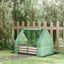 Outsunny Huerto Urbano con Invernadero 127x95x92 cm Tipo Caseta con Arriate de Acero Interior Ventana Enrollable y Cubierta de PE 140 g/m² para Cultivos Plantas Flores Verde, , large indicador imagen numero 2