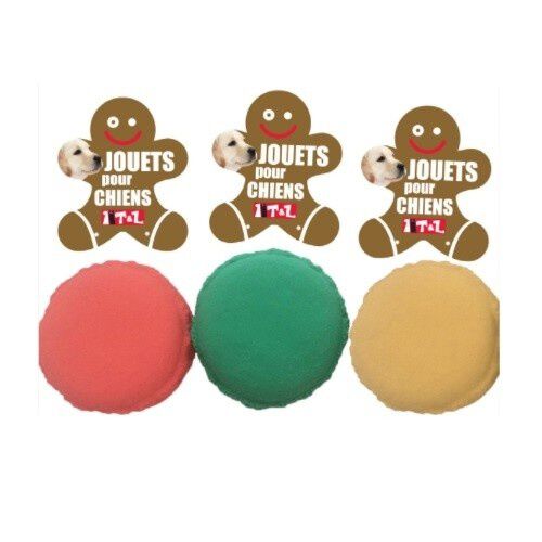 T&Z mordedor macarr&oacute;n de l&aacute;tex amarillo y verde para perros, , large Imagen numero 1