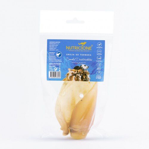 Nutricione Snack Oreja de ternera para perros (pack de 5 uds), , large Imagen numero 1