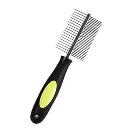 Peine doble MyPetCare para mascotas color Amarillo