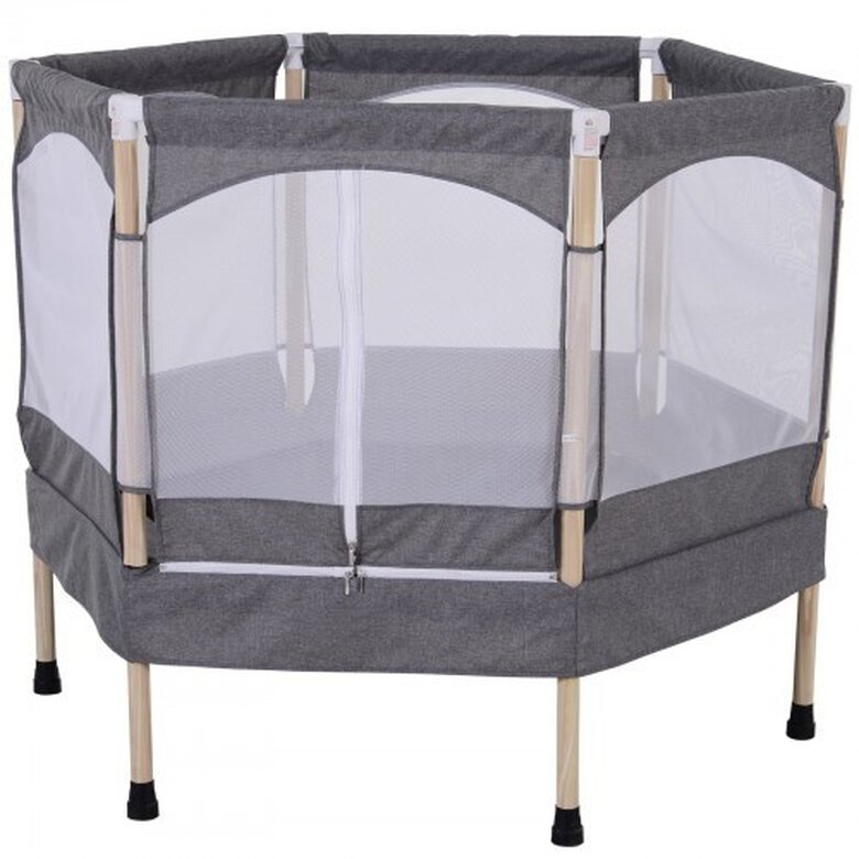 Trampolín infantil Homcom para mascotas y niños color Gris, , large image number null