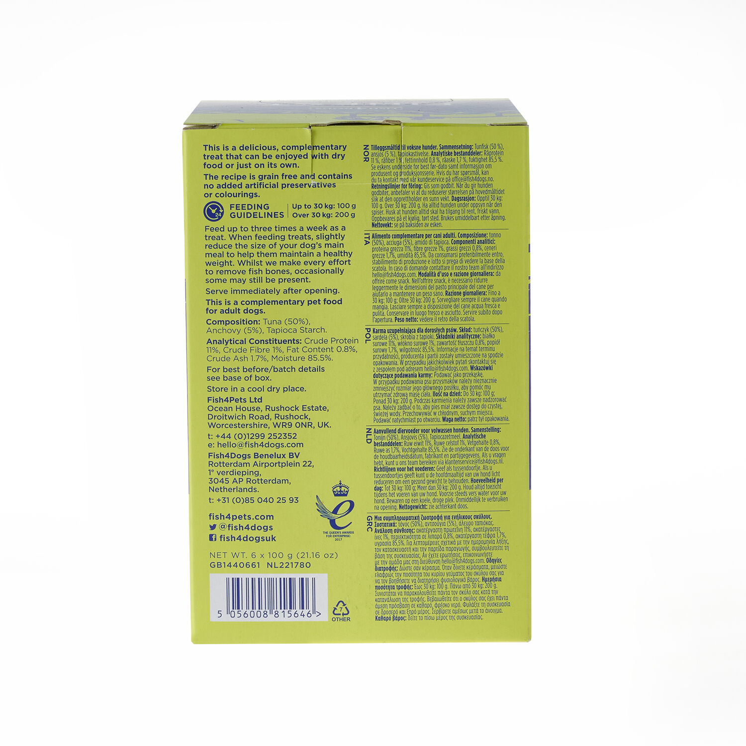 Fish4Dogs Mousse para perro sin cereales &ndash; At&uacute;n y anchoas 100 g (pack de 6), , large Imagen numero 3