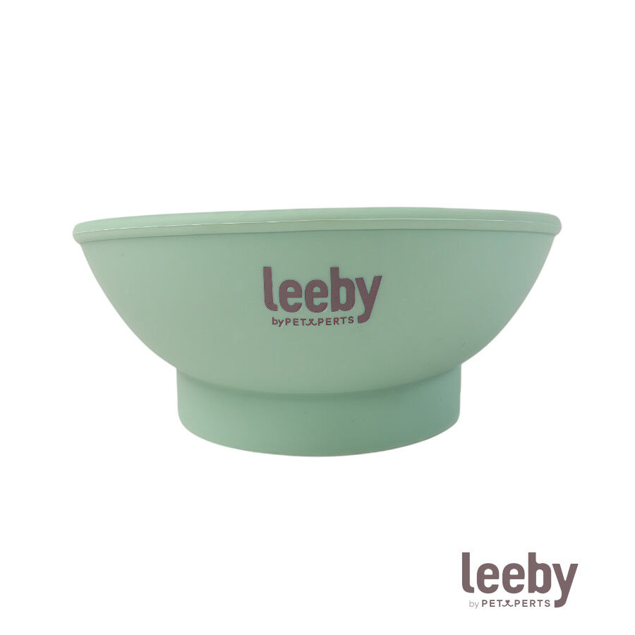 Leeby Comedero Antivoracidad Verde para perros y gatos, , large Imagen numero 2