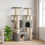 vidaXL &Aacute;rbol para gatos con postes de sisal 2 uds. Parque Muebles Felinos, , large indicador imagen numero 2