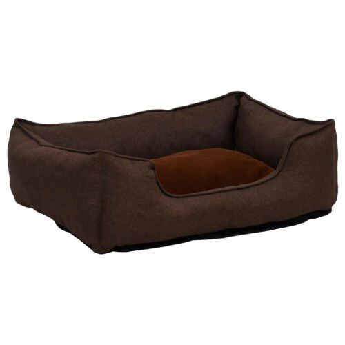 VidaXL Sof&aacute; Acolchado Marr&oacute;n para perros, , large Imagen numero 2