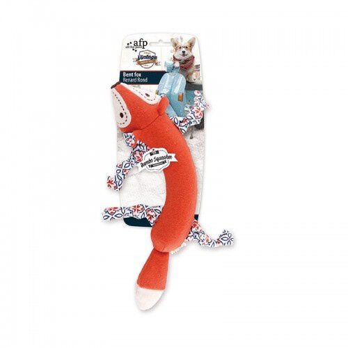 All for paws vintage zorro bent de peluche naranja para perros, , large Imagen numero 1