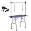 PawHut Conjunto para Mascotas Juego de Secador de Pelo para Perros 2800W y Mesa de Peluquería para Mascotas Plegable con Altura Ajustable 40x16x20 cm 107x60x170 cm Negro y Azul, , large indicador imagen numero 1