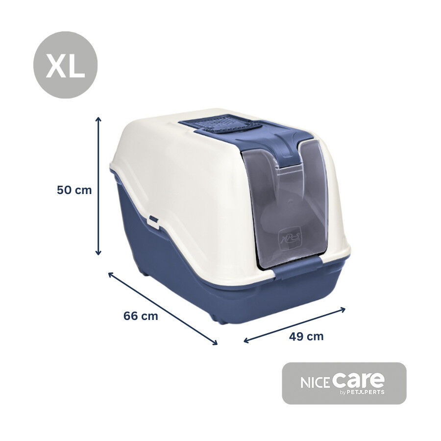Nice Care Arenero Cerrado Netta Close Azul para gatos, , large Imagen numero 2