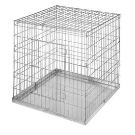 Jaula de exposici&oacute;n para mascotas con bandeja color Metal