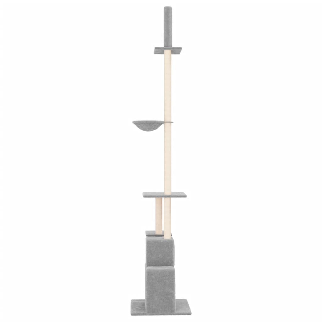 VidaXL Rascador de pie todo en uno Gris claro para gatos thumbnail