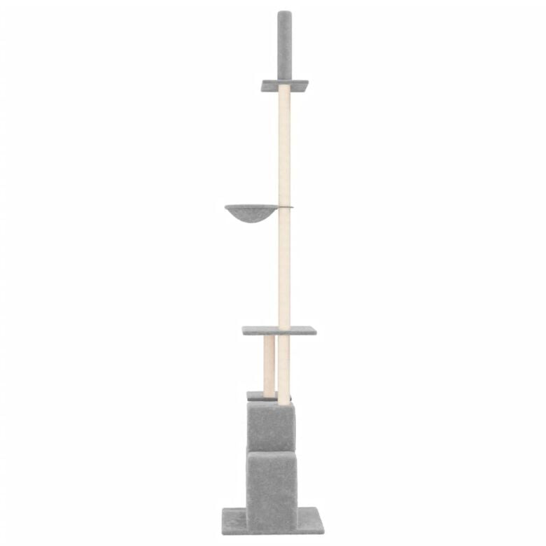 VidaXL Rascador de pie todo en uno Gris claro para gatos thumbnail