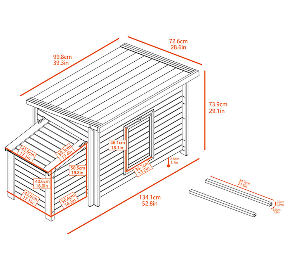 FINCA CASAREJO Gallinero Dallas para Exterior Capacidad 3-5 gallinas thumbnail