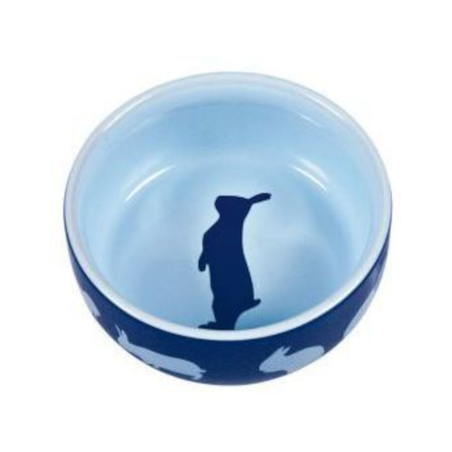 250 ml Trixie Motivos Conejos Comedero de Cer&aacute;mica para roedores, , large Imagen numero 1