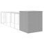 vidaXL Gallinero con corral acero galvanizado gris claro 165x251x181cm, , large indicador imagen numero 13