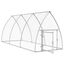 vidaXL Jaula para gallinas acero galvanizado plateado 600x105x120 cm, , large indicador imagen numero 7