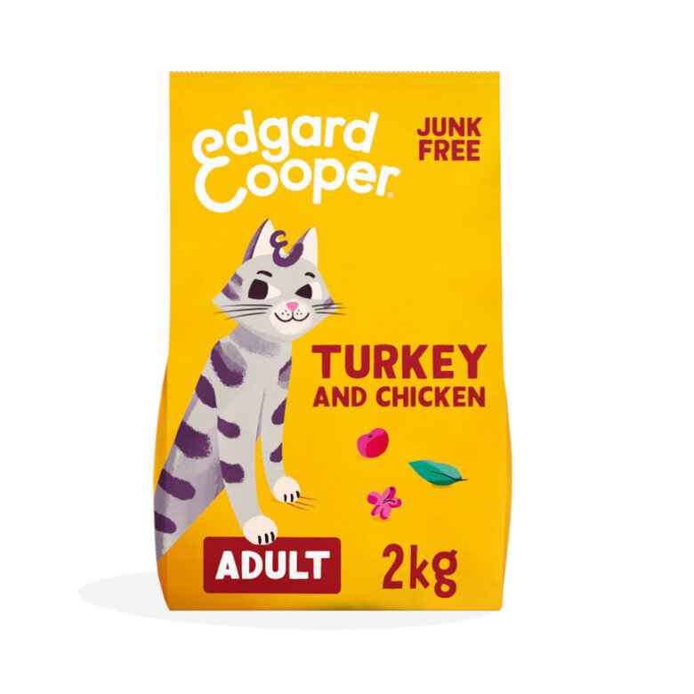 2 kg Edgard & Cooper Adult Pavo y Pollo pienso para gatos