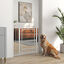 PawHut Barrera para Perros Puerta para Perros con Ancho Ajustable 76-104 cm Barrera de Seguridad para Perros con 2 Extensiones para Escaleras y Puertas Blanco, , large indicador imagen numero 7