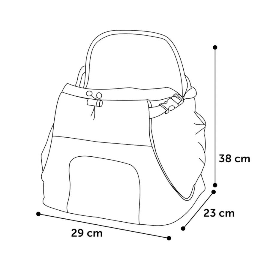 Flamingo Sybil Mochila Frontal Azul para mascotas thumbnail