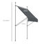 Outsunny Toldo Manual Retráctil 300x120x210-300 cm Toldo para Balcón con Manivela Altura Ajustable Impermeable y Anti-UV para Jardín Terraza Ventanas Gris Oscuro, , large indicador imagen numero 8