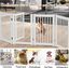 COSTWAY Barrera de Seguridad Plegable de Madera para Perros Mascotas Valla Protección para Puerta Escalera Chimenea (207 x 76 x 1,8cm), , large indicador imagen numero 4