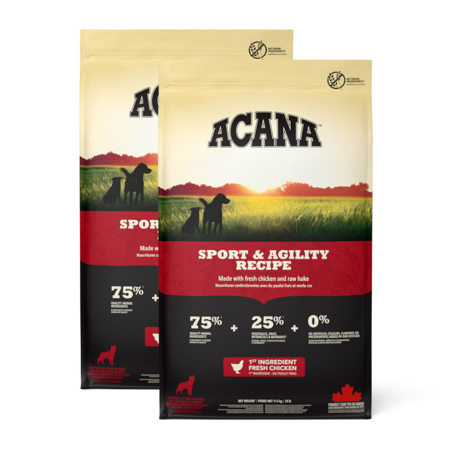 2 x 11.4 kg Acana Sport y Agility pienso para perros &iexcl;Pack ahorro!, , large Imagen numero 1