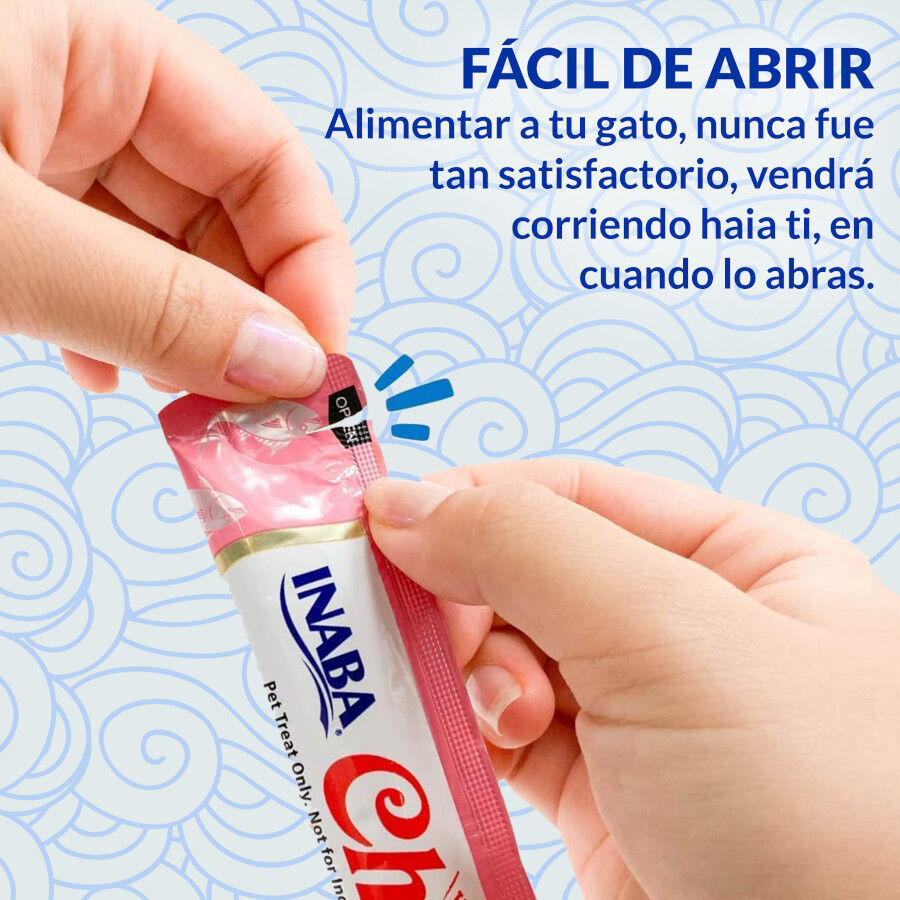 40 sobres x 14 g Churu Variedades de At&uacute;n con Marisco Snack L&iacute;quido para gatos, , large Imagen numero 4