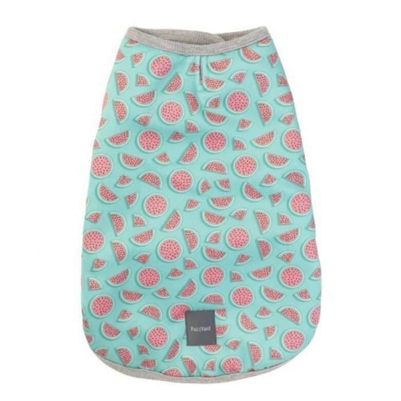 Abrigo Fuzzyard Summer Punch para perros color Celeste, , large image number null