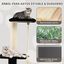 COSTWAY Árbol para Gatos Altura 92 cm, Torre para Gatos con Plataforma Superior, Casa Cómoda, Poste de Sisal, Bola interactiva, Centro de Actividades de Múltiples Niveles para Gatos (Negro), , large indicador imagen numero 3
