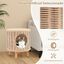COSTWAY Casa para Gatos con Cojín Desmontable, Ratán Transpirable, Patas de Madera de Caucho Antideslizantes, Multifuncional como Recinto para Caja de Arena y Reposapiés, Ideal para Interior, , large indicador imagen numero 4