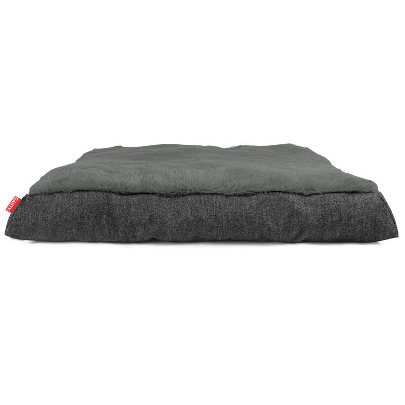 Gauty Cama Denim y pelo  Negro y gris para Perros y Gatos
