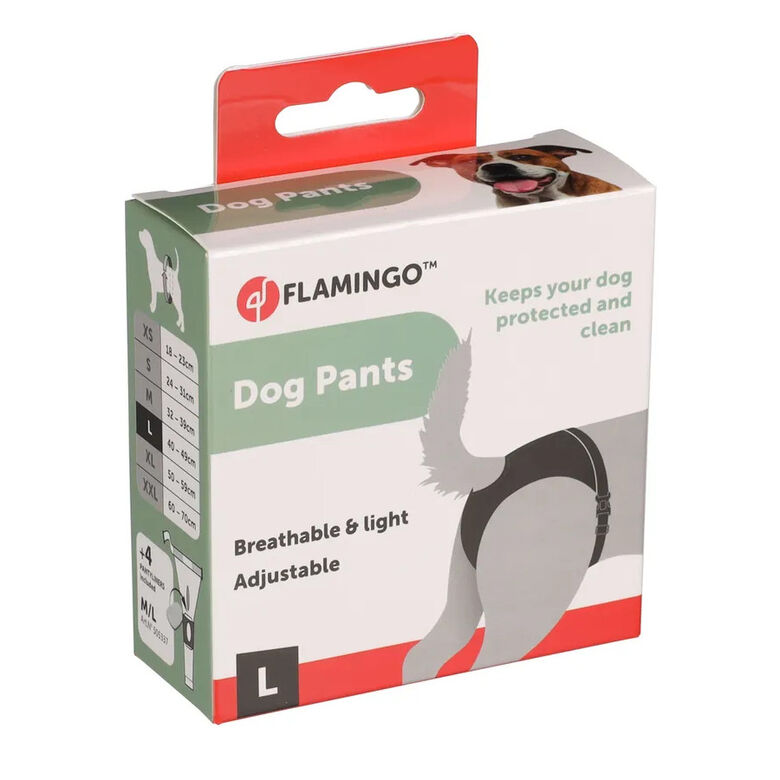 Flamingo Braguitas Femeninas negras para perros thumbnail