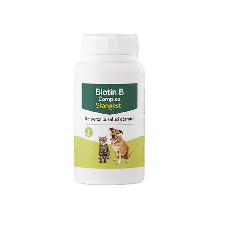Stangest Biotina B suplemento para el cuidado de la piel en perros y gatos, , large image number null