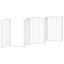 vidaXL Puerta para perros plegable 3 paneles madera álamo blanca 300cm, , large indicador imagen numero 4