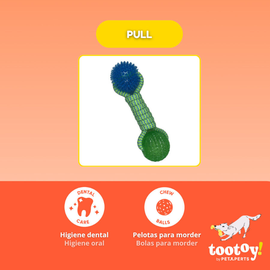 Tootoy! Mordedor de Cuerda con Pelotas de Goma para perros, , large Imagen numero 3