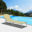 Outsunny Tumbona Plegable Beige, , large indicador imagen numero 2