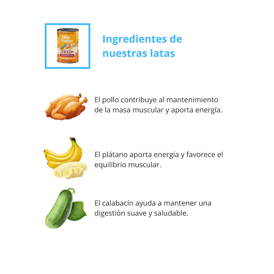 Pienso FIllip Mango para perros de pollo, fresa y patata 400gr, , large Imagen numero 4