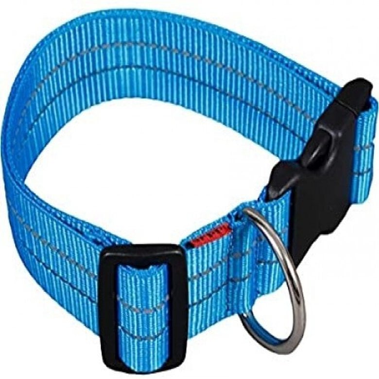 Arppe Collar de Nylon Reflectante Azul para perros, , large image number null