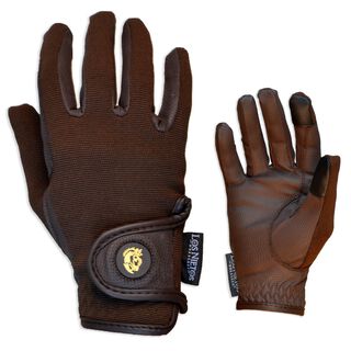 Guarnicioneria Los Nietos Guantes De Equitación Confort Color Marrón Equipamiento Para El Caballo 