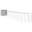 vidaXL Gallinero con corral acero galvanizado gris claro 165x251x181cm, , large indicador imagen numero 6