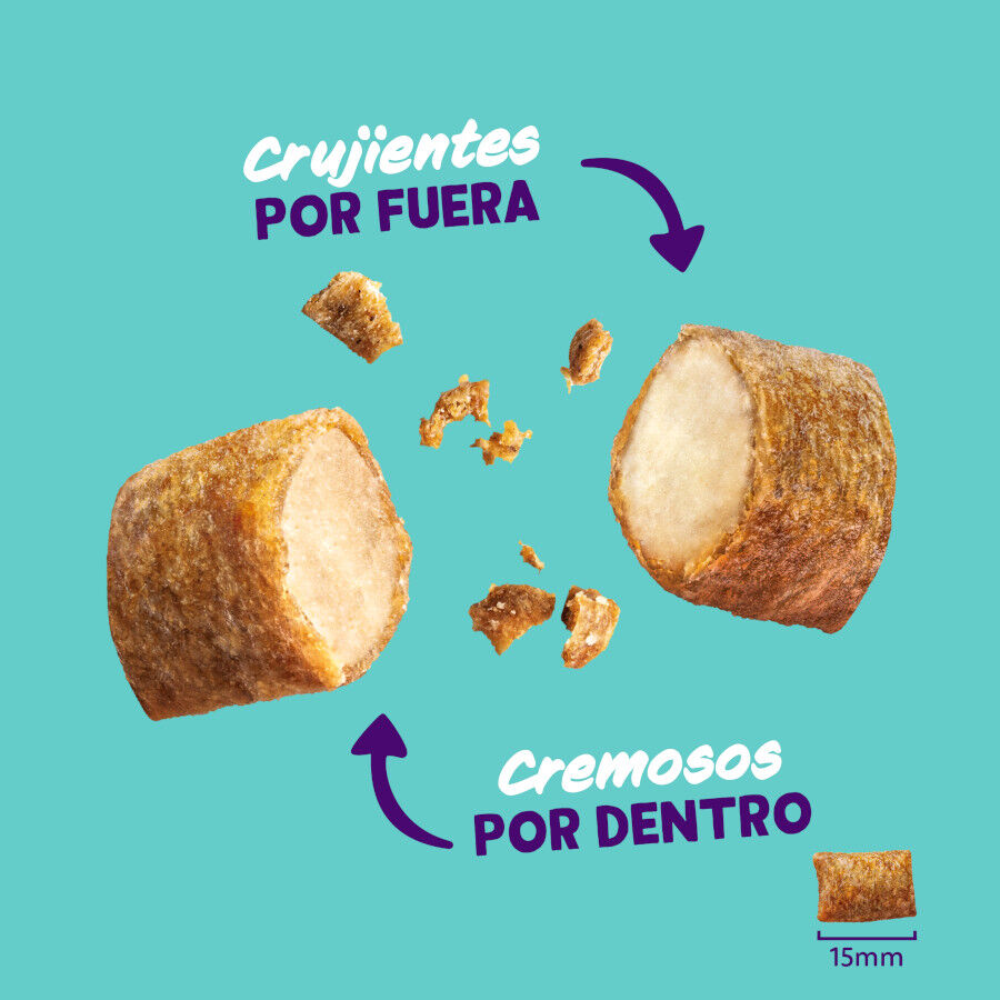 4 bolsitas x 60 g Edgard & Cooper Bocaditos Pillows de salmon para gatos &iexcl;Pack Ahorro!, , large Imagen numero 3