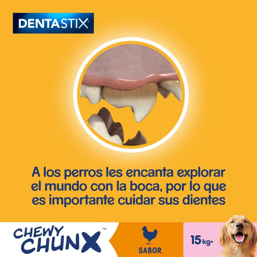 68 g Pedigree Dentastix Chewy Chunx Snacks Dentales Pollo para Perros Medianos y Grandes, , large Imagen numero 6