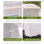 Outsunny Invernadero de Túnel 245x200x200 cm Invernadero de Jardín con Puerta Enrollable y Ventanas Múltiples Cubierta PE 140 g/m² Anti-UV Marco de Metal para Cultivo Plantas Verduras Blanco, , large indicador imagen numero 4