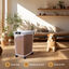 Nobleza - 40L Contenedor de Comida para Mascotas, Mascotas Caja de Alimentos con Ruedas Contenedor, Tapa abatible, hermética, Transparente, Ruedas y Pala, para Comida para Perros y Gatos, Gris, , large indicador imagen numero 4