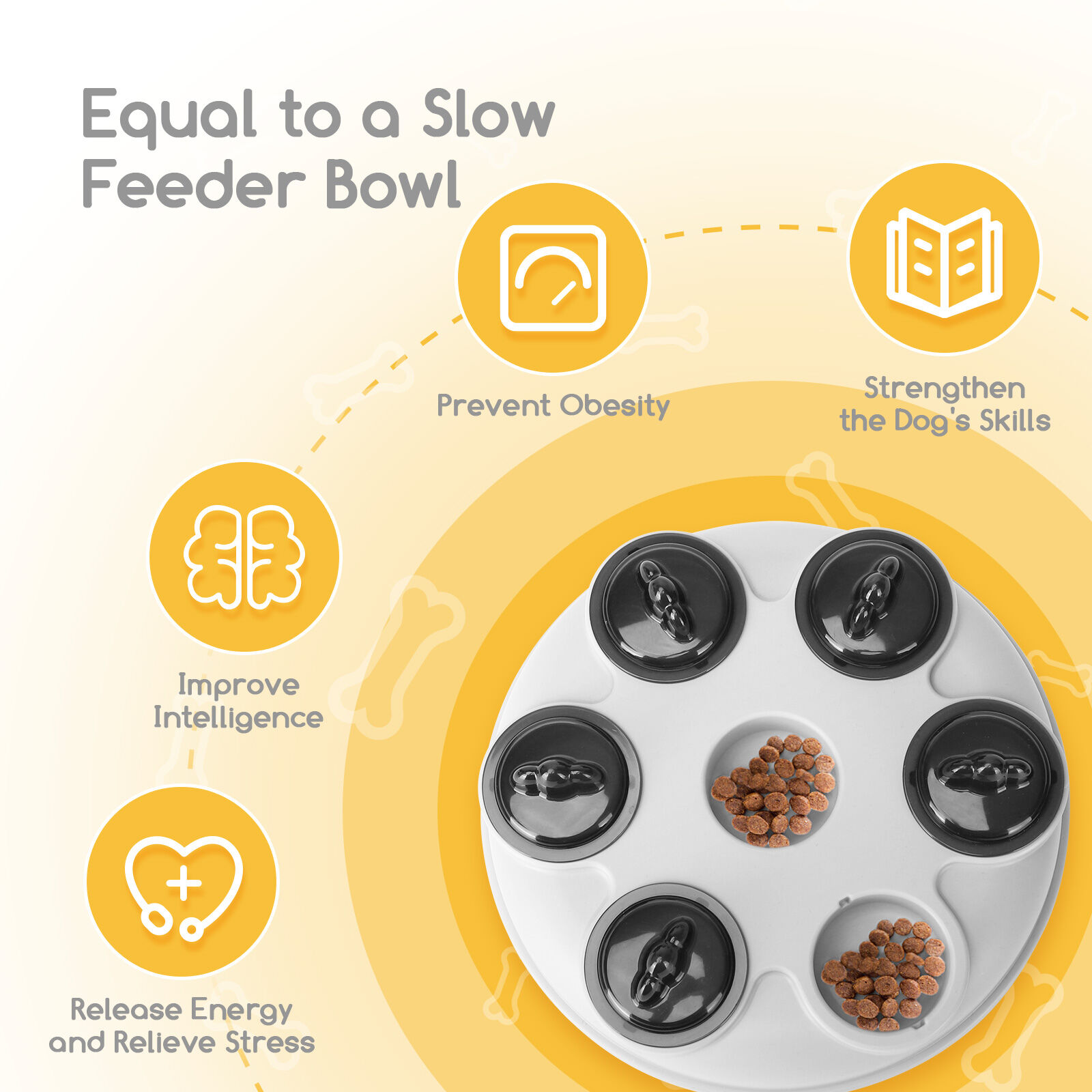 Nobleza Juguetes Interactivos para Perros Peque&ntilde;os Dispensador interactivo de Recompensas Rompecabezas para Perros, , large Imagen numero 3