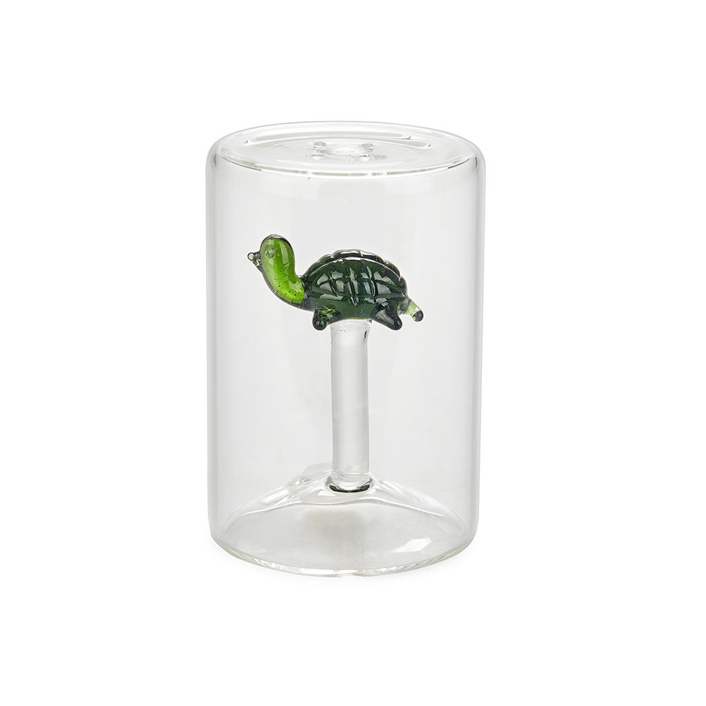 Balvi Salero Turtle Color verde Con figura en forma de tortuga marina Borosilicato, , large Imagen numero 1